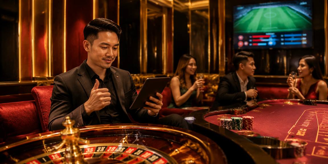 Baccarat, Roulette dan Blackjack Langsung dari Dealer Sebenar